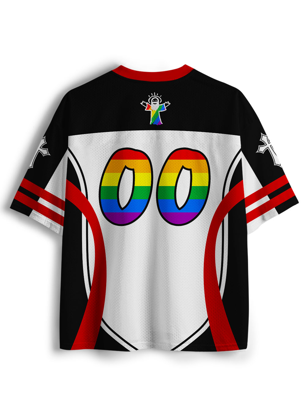 GOD MADE ME GAY MESH JERSEY