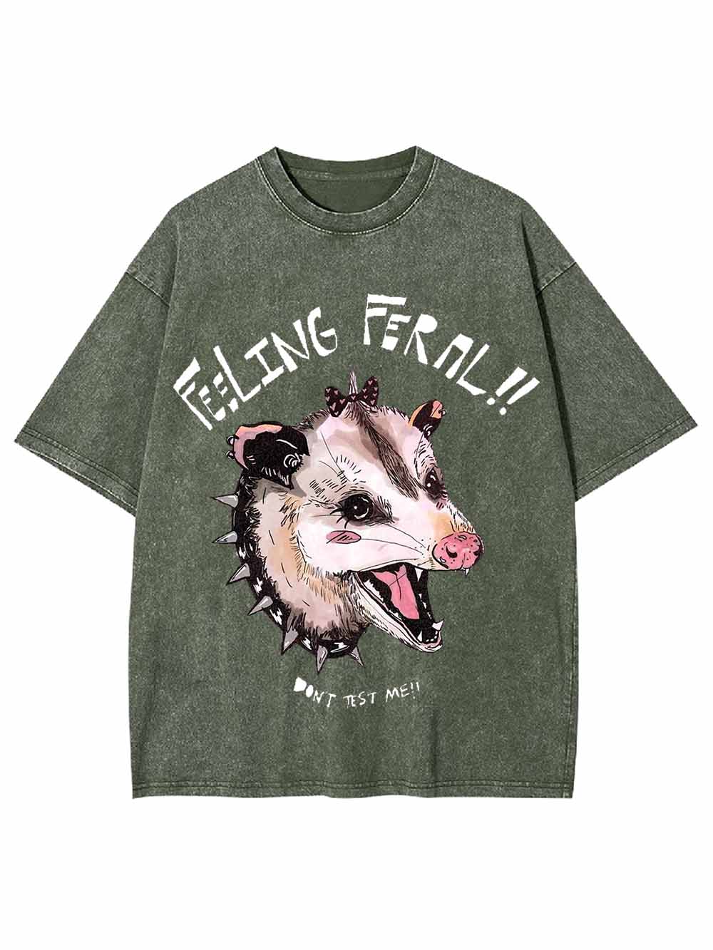 FEELING  FEROCIOUS WASHED TSHIRT