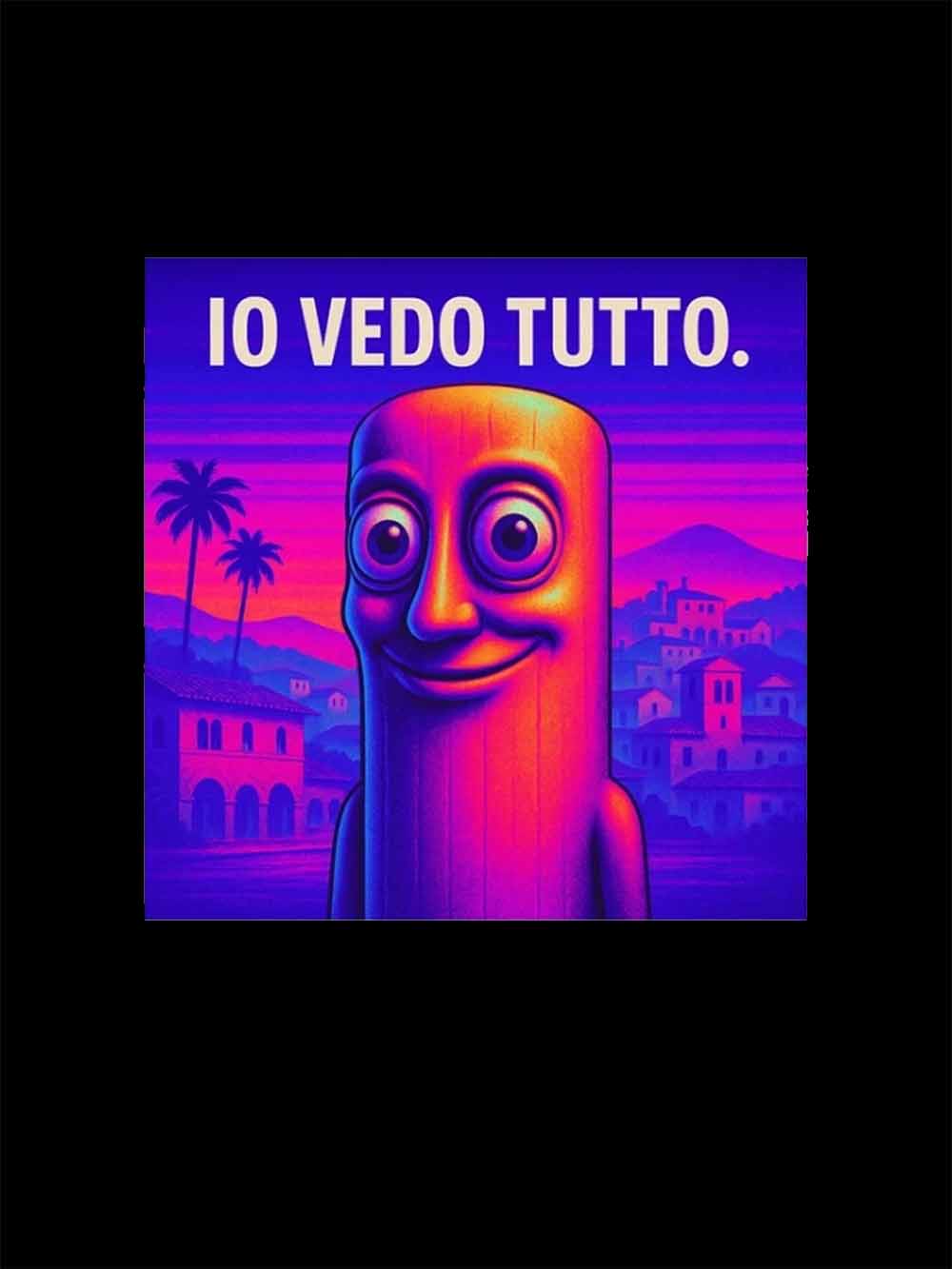 IO VEDO TUTTO WASHED TSHIRT