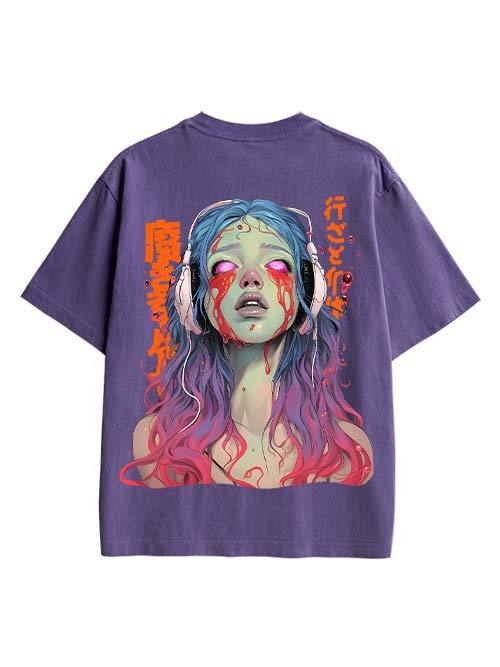 Ghost Song Double Sided Print Washed Tshirt