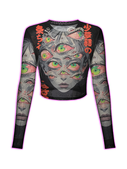 Thousand Eyed Fantasy Mesh Top