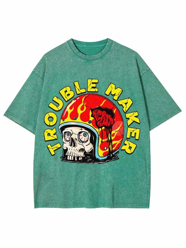 TROUBLE MAKER WASHED TSHIRT