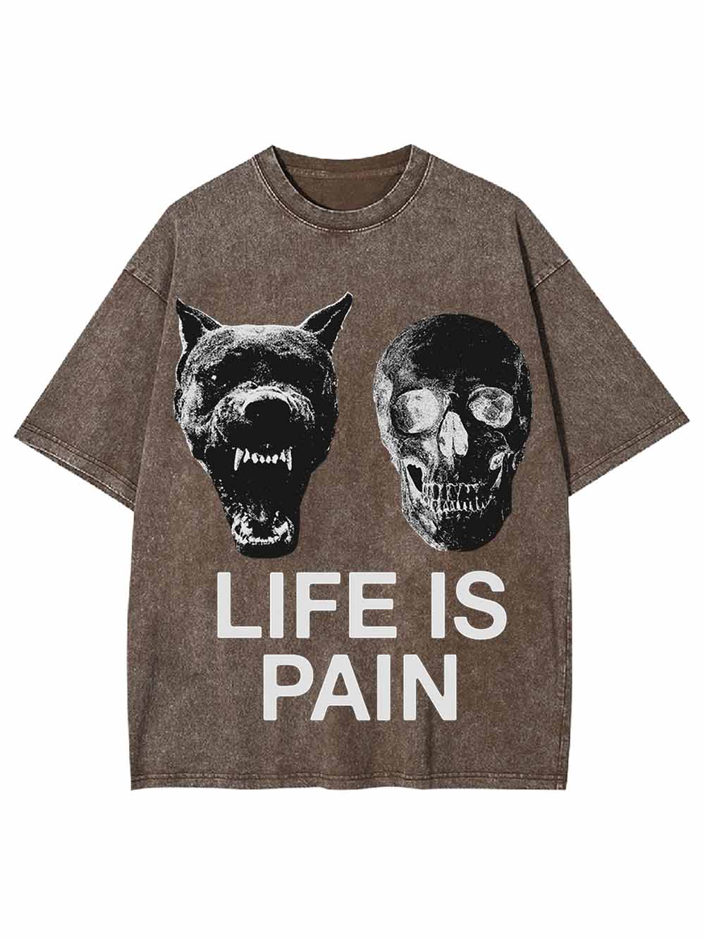 LIFE IS PAIN WASHED TSHIRT