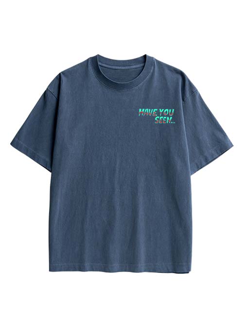 Mothman Double Sided Print Washed TShirt