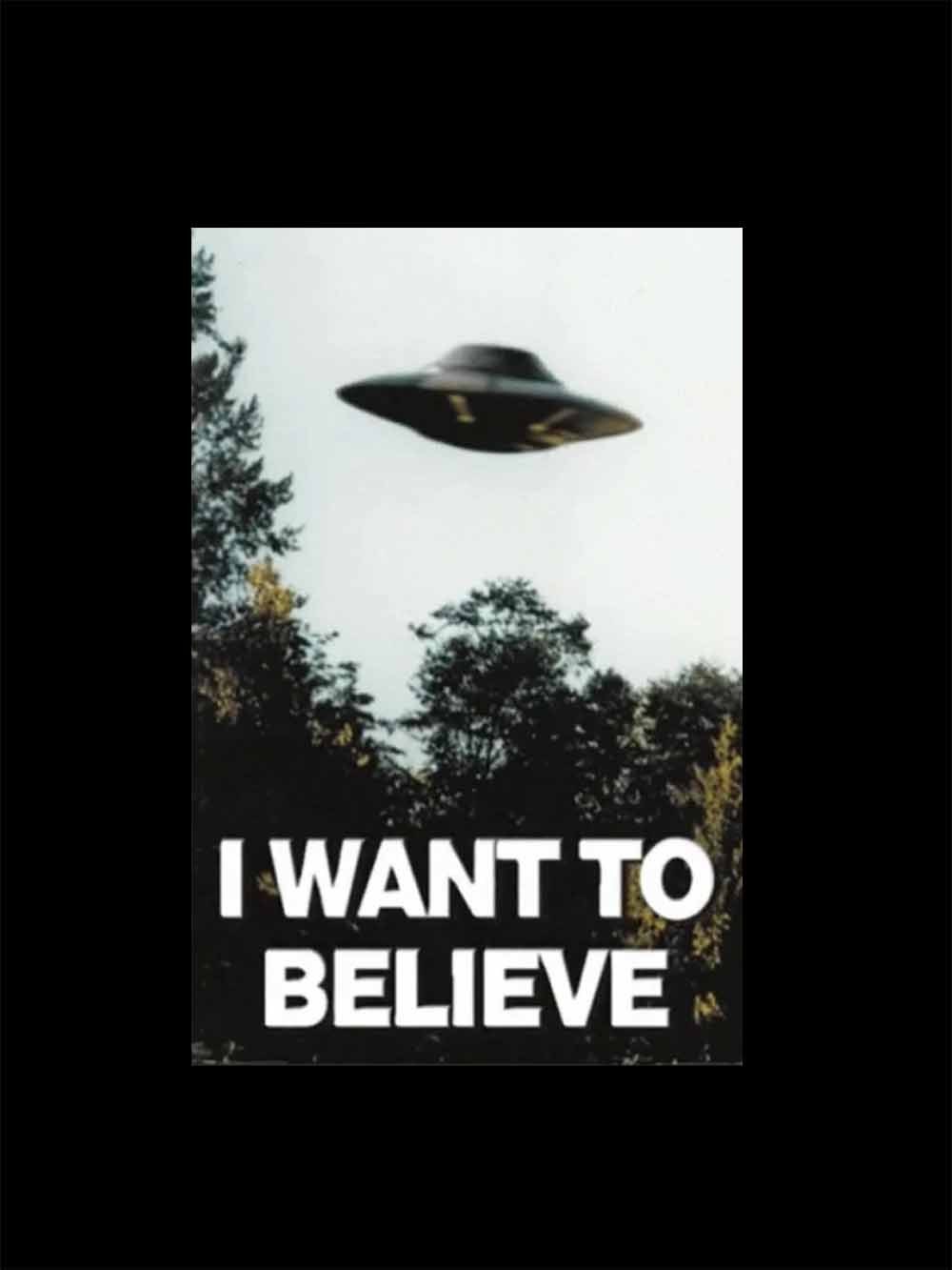 I WANT TO BELIEVE WASHED TSHIRT