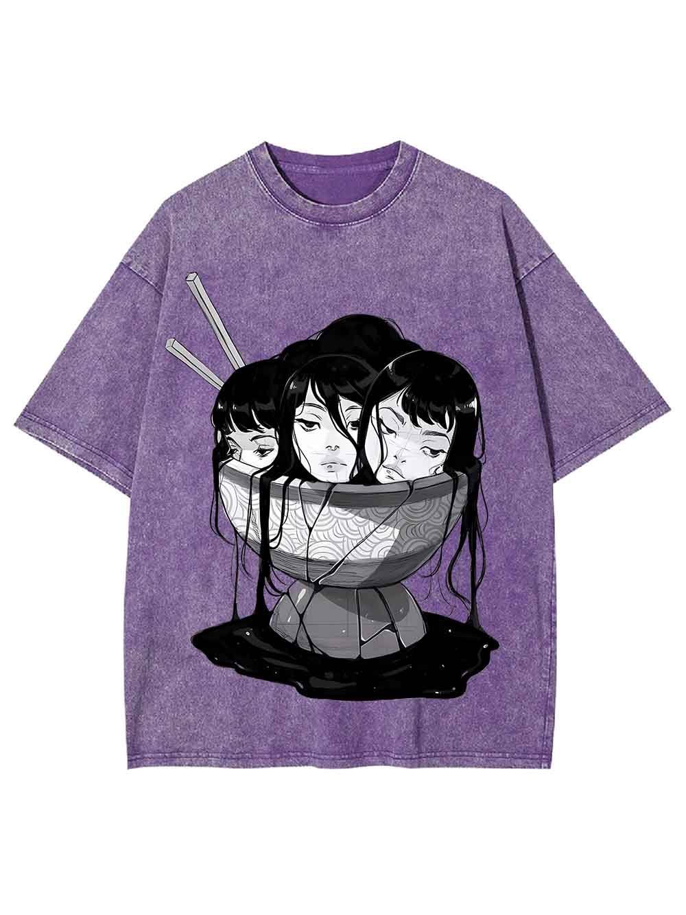 Three Faces in a Bowl Washed Tshirt