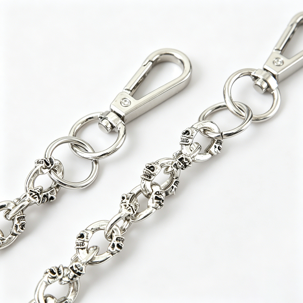 PUNK SKELETON PLATING CLO PANTS CHAIN