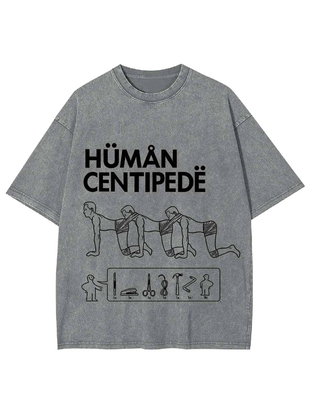Human Centipede Assembly Washed Tshirt