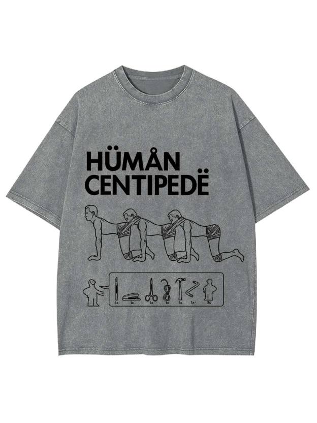 Human Centipede Assembly Washed Tshirt