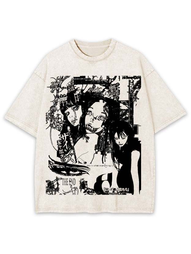 FRAGMENTS OF THE VOID WASHED TSHIRT