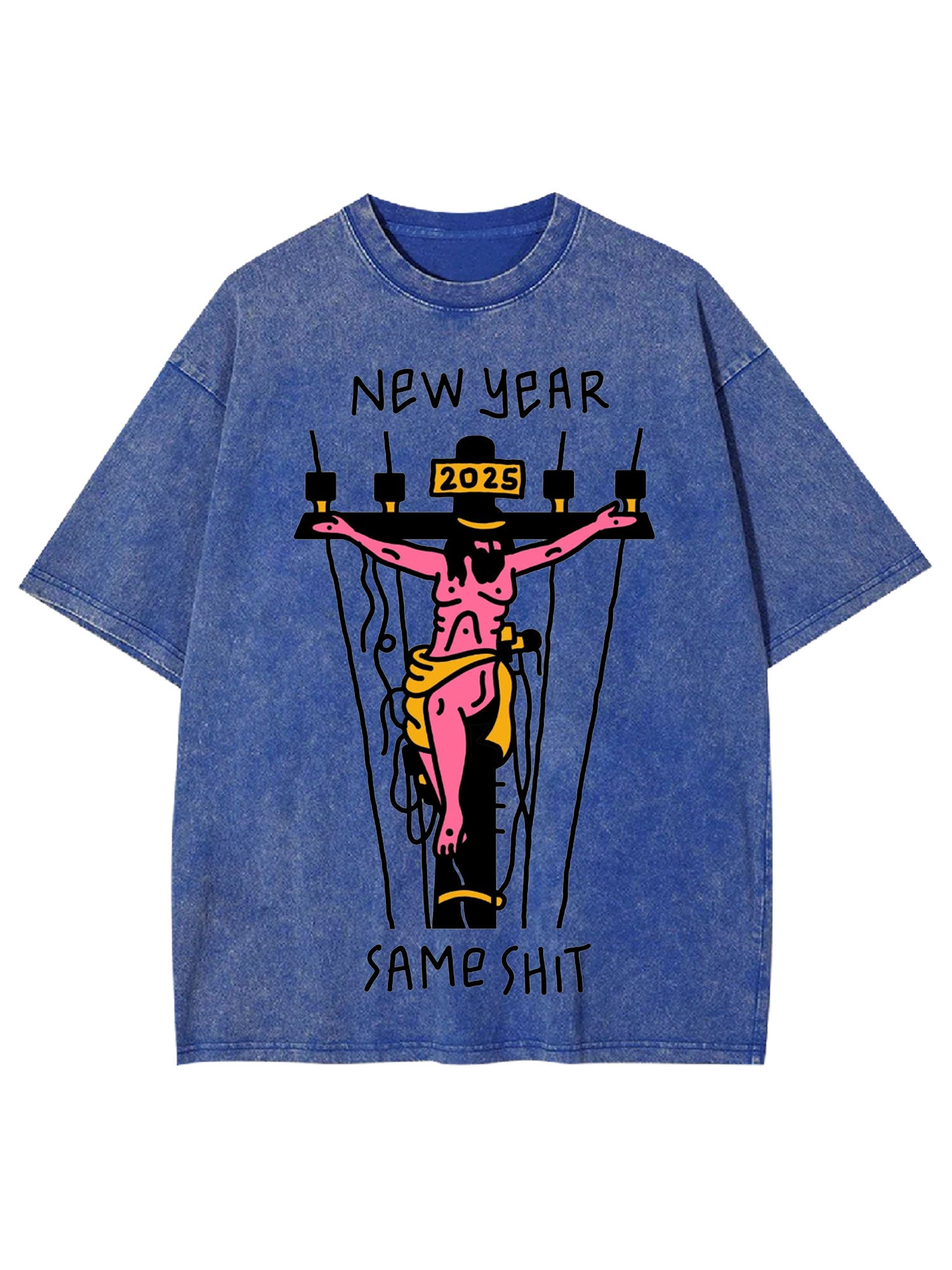 New Year Same Shit Washed Tshirt