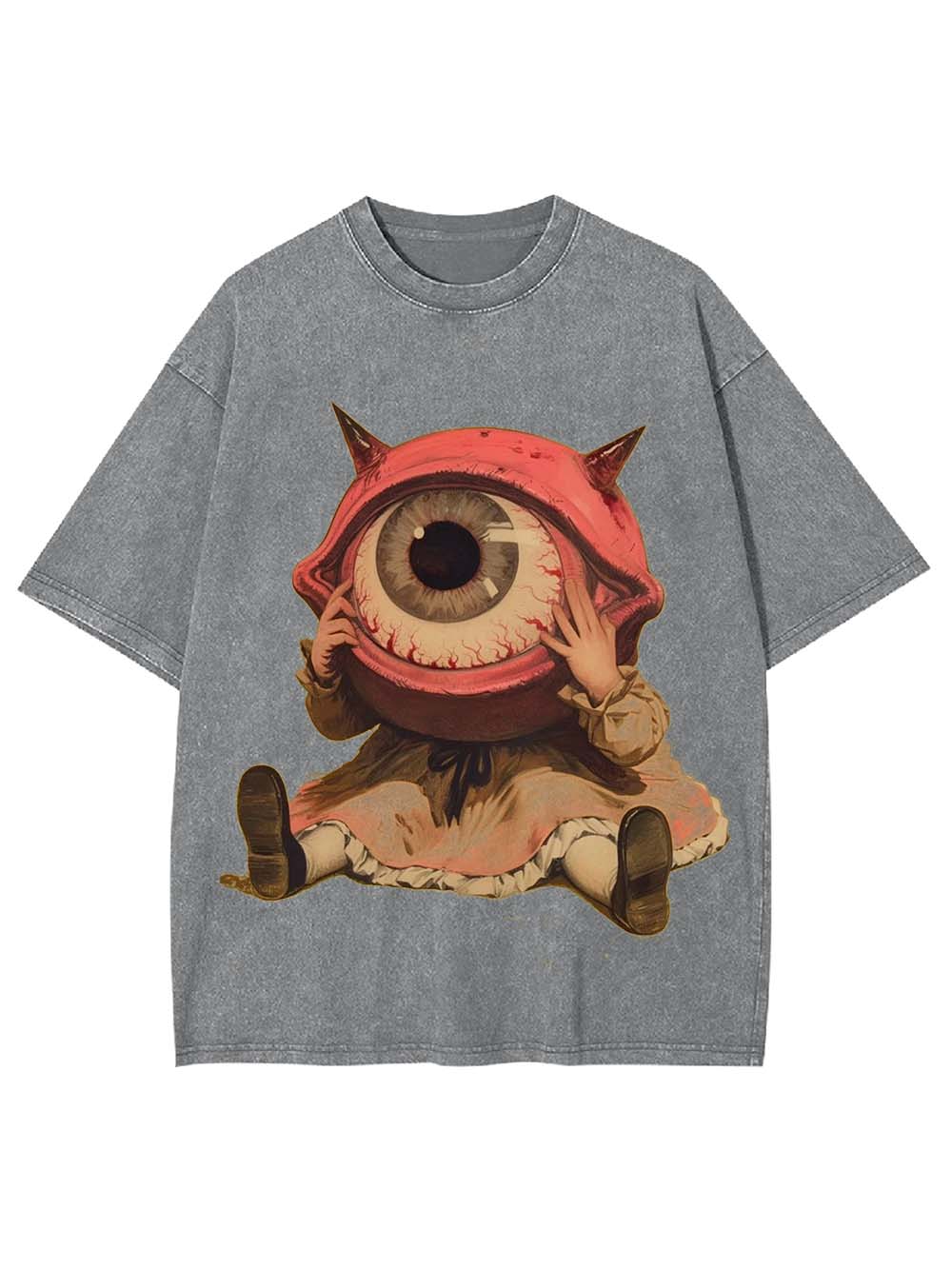 BIG EYE WASHED TSHIRT