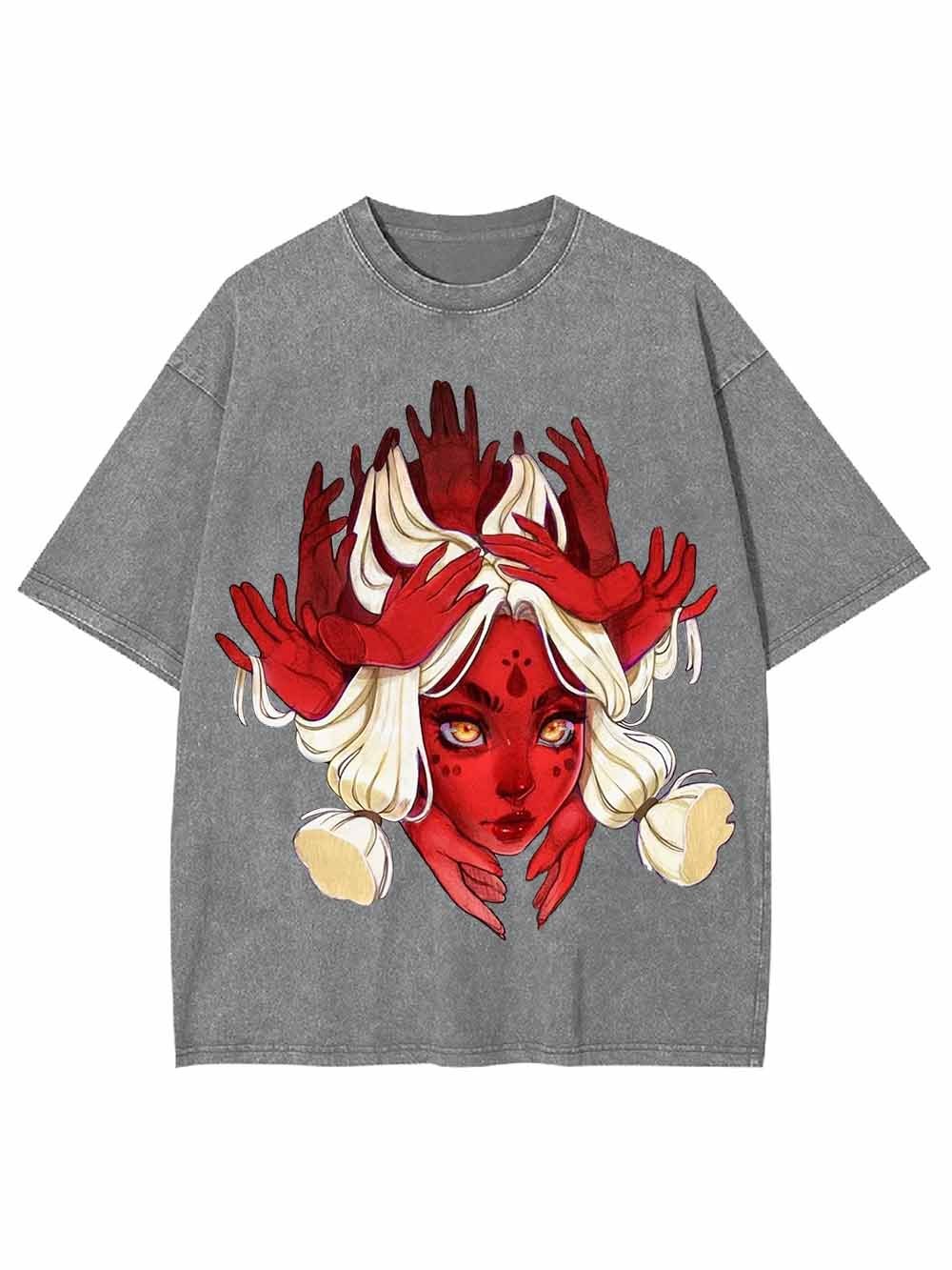 DEMON QUEEN WASHED TSHIRT