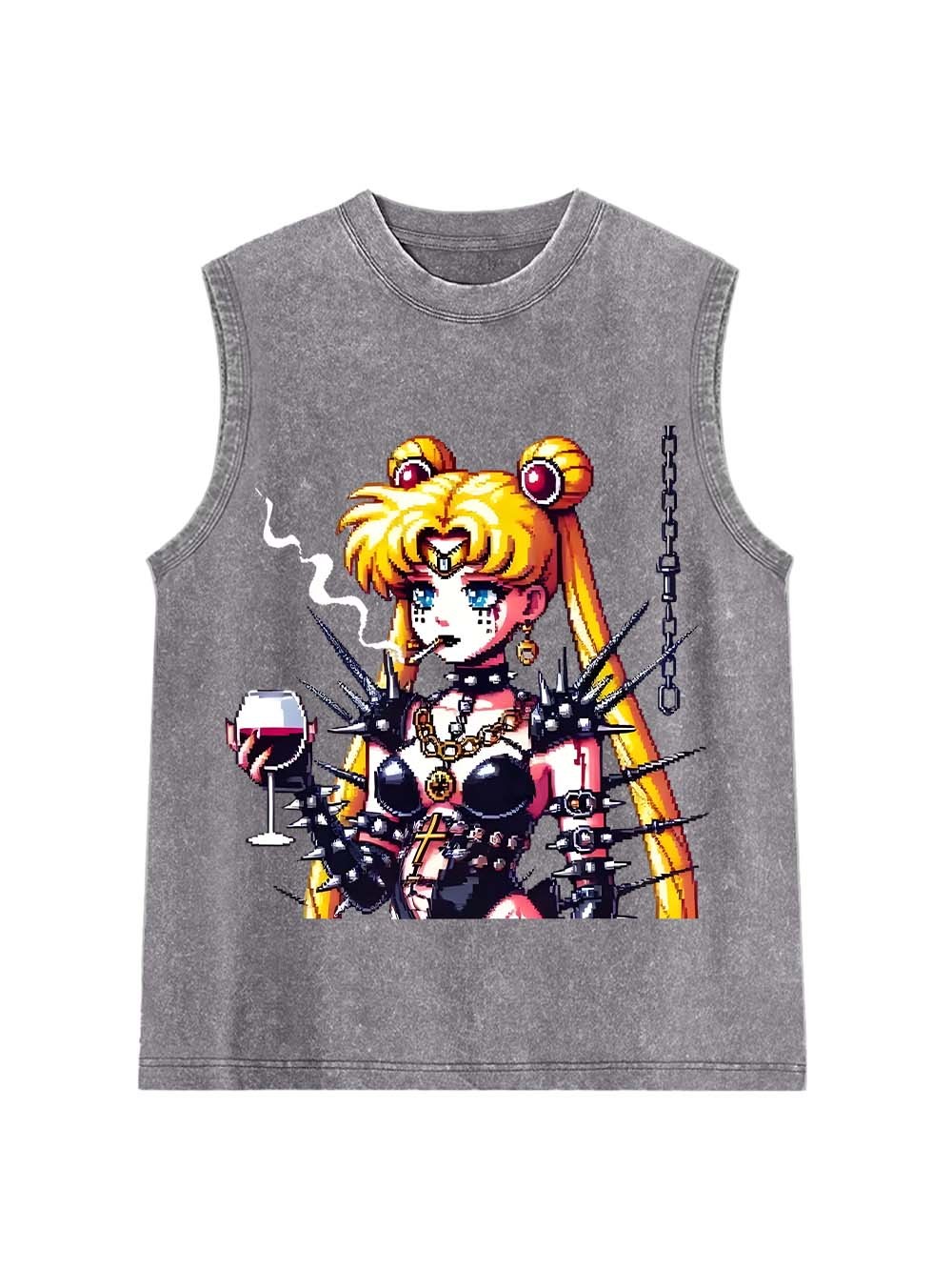 Punk Moon Washed Tank Top