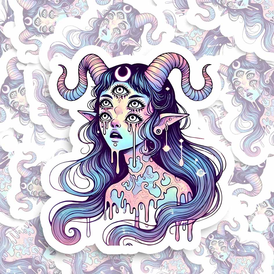 Mystic Melting Siren Sticker