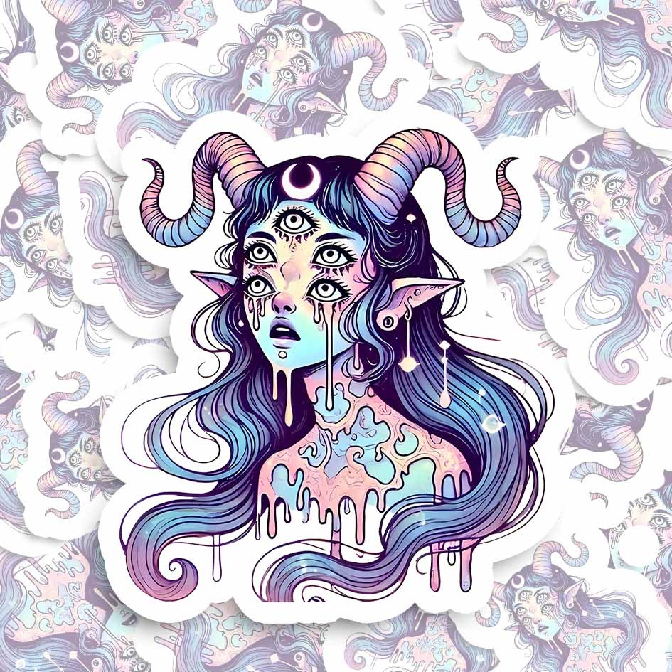 Mystic Melting Siren Sticker-ClassyOutlaw Sale