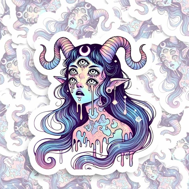 Mystic Melting Siren Sticker