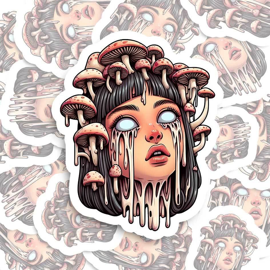 MELTING GIRL STICKER-ClassyOutlaw Sale