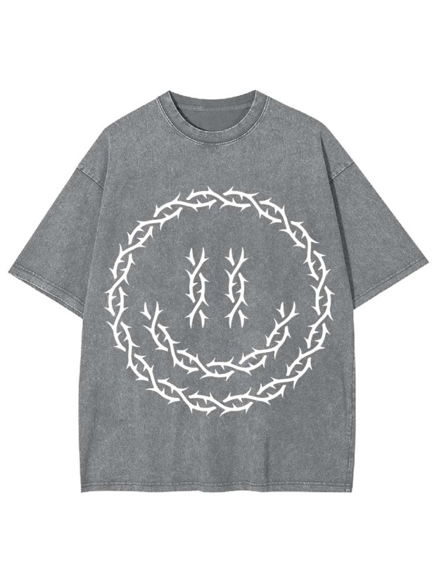 Thorned Smile Washed Tshirt