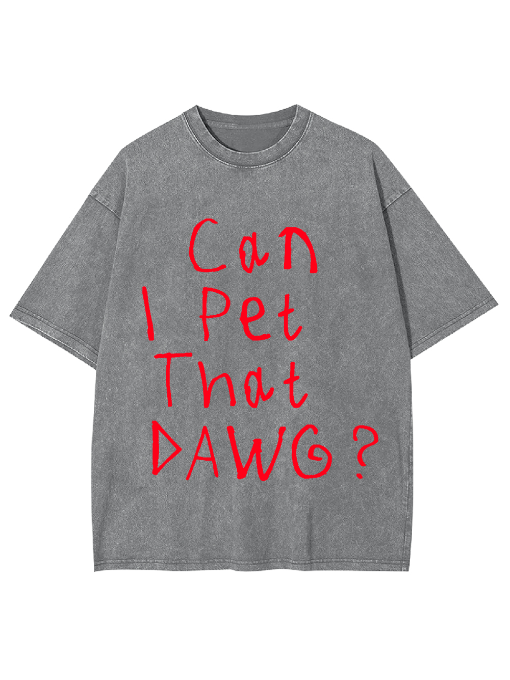Can I Pet That Dawg? Washed Tshirt