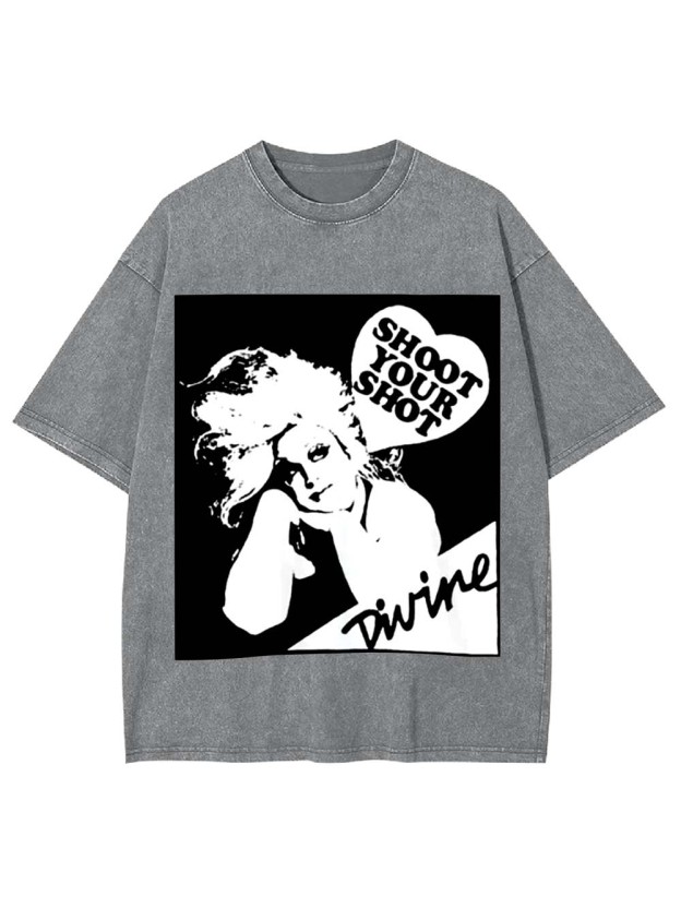 Shoot Your Shot Washed Tshirt