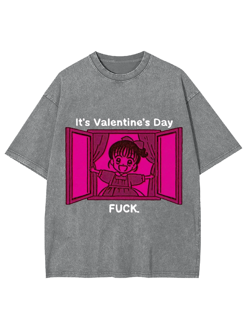 It's Valentine's Day Washed Tshirt