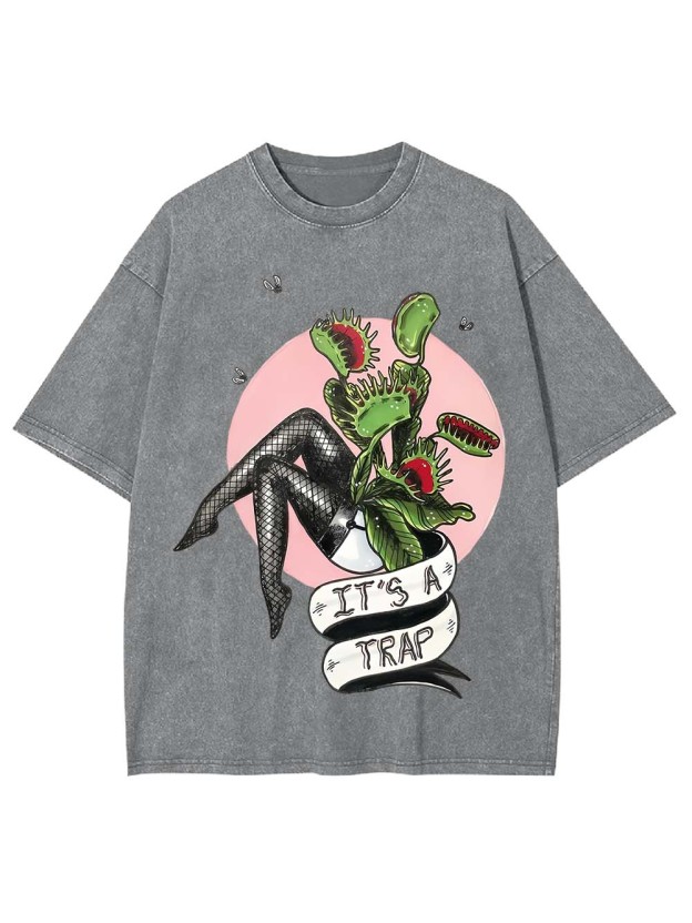 It's A Trap Washed Tshirt