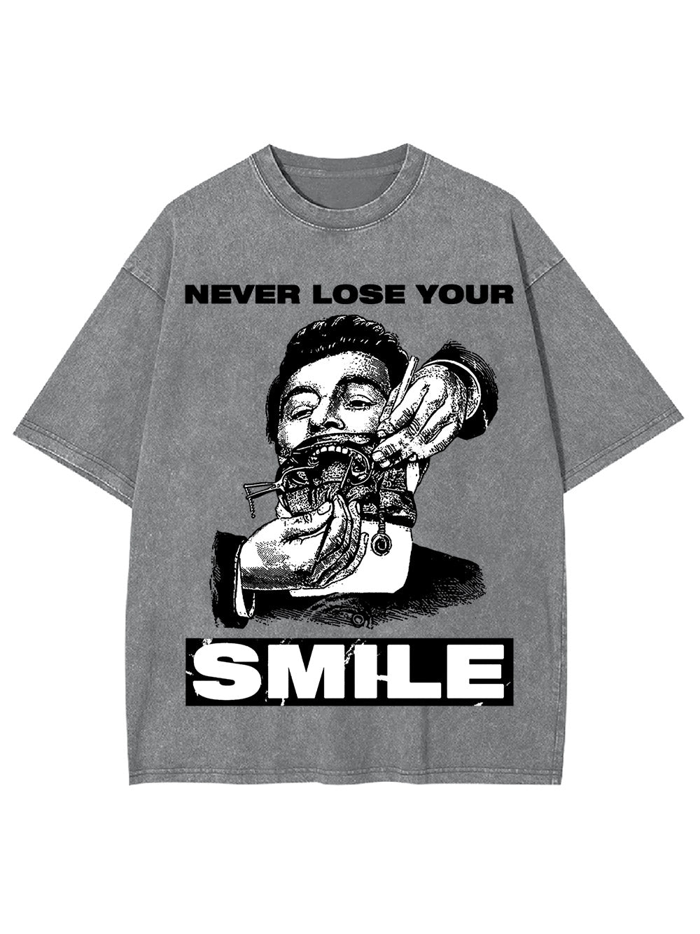 Never Lose Your Smile Washed Tshirt