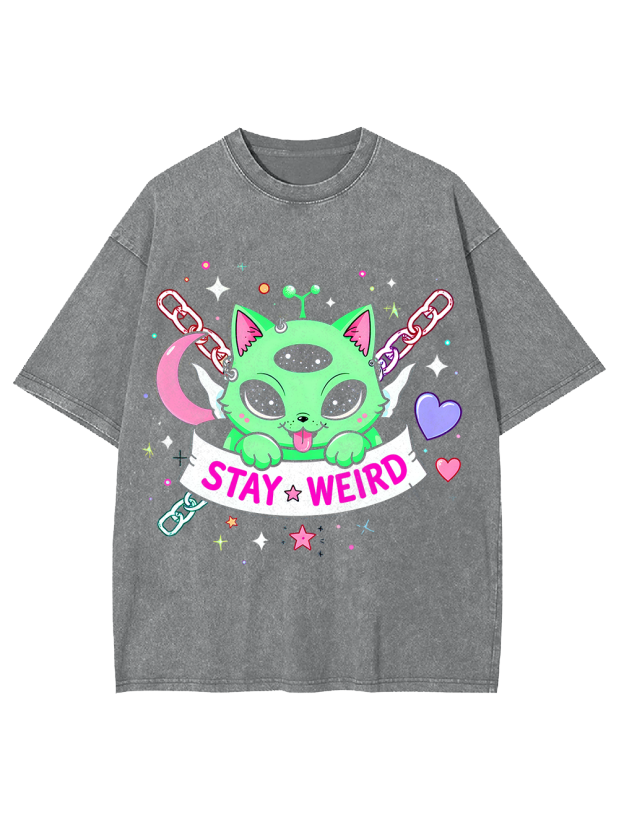 Stay wired Washed Tshirt