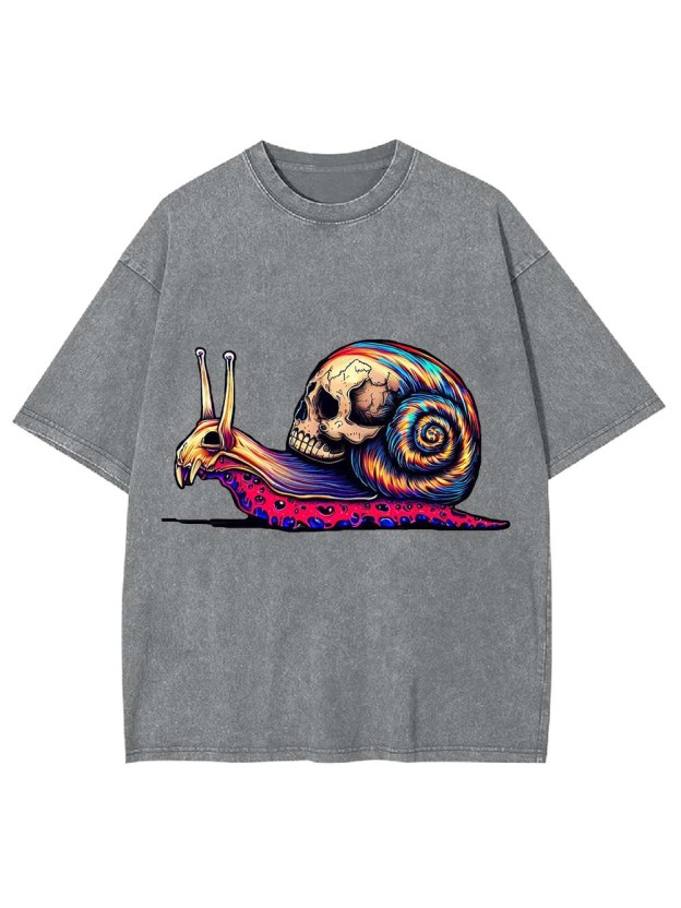 The Crawling Skull Washed Tshirt