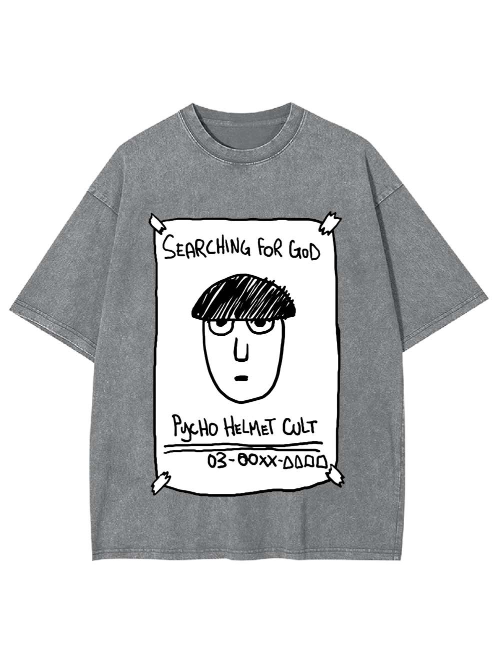 Psycho Helmet Cult Washed Tshirt