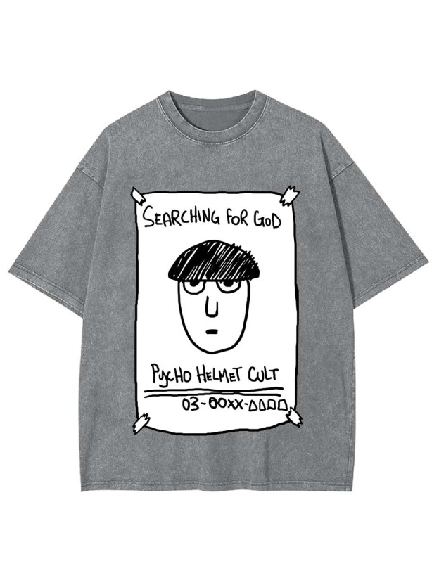 Psycho Helmet Cult Washed Tshirt