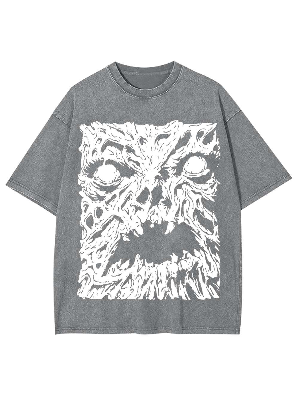The Melting Face of Horror Washed Tshirt