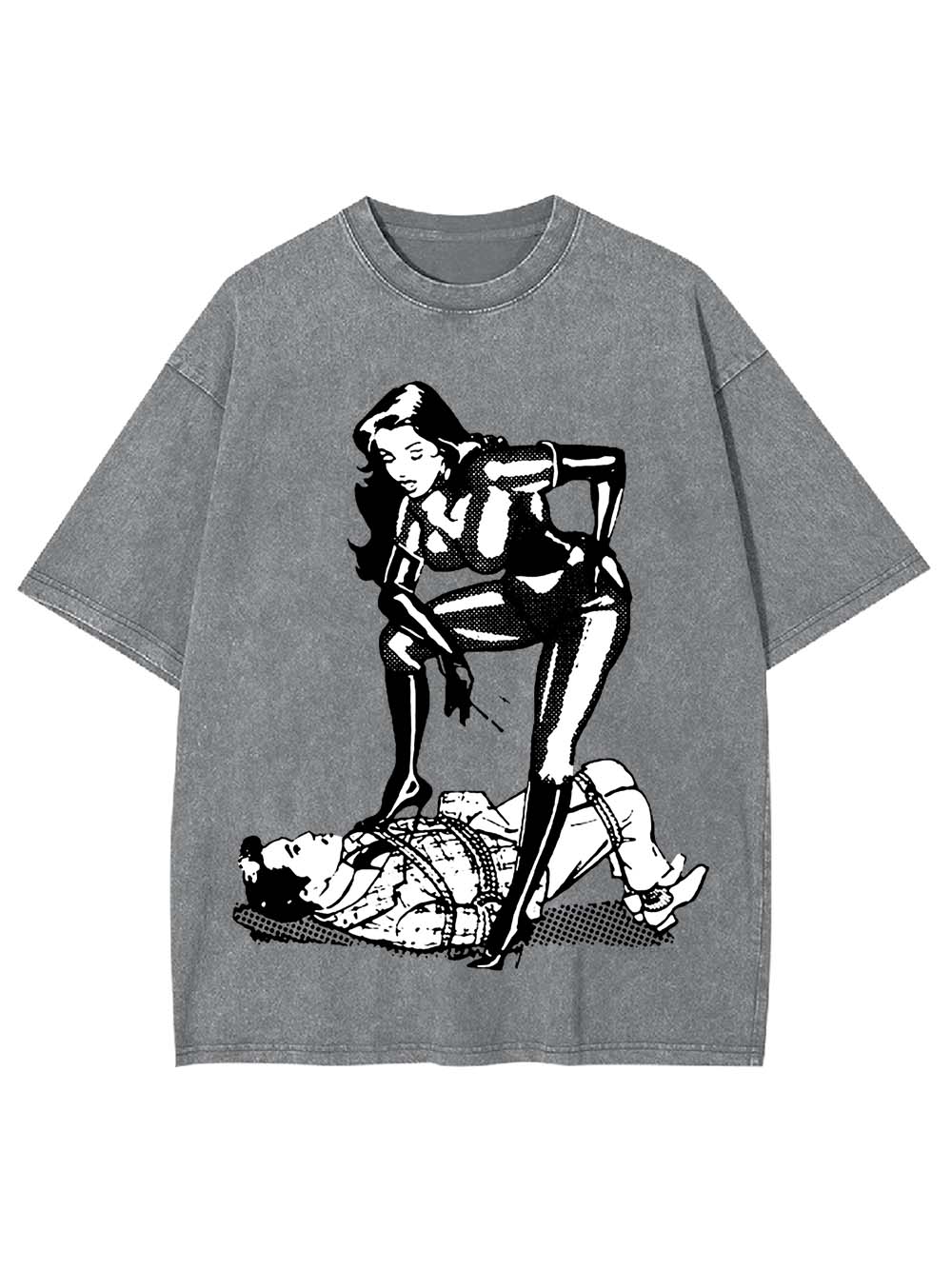 Dominance in Contrast Washed Tshirt