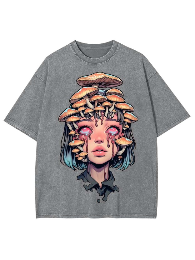 Mushroom Tears Washed Tshirt