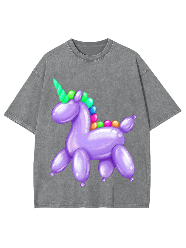 Balloon Unicorn Washed Tshirt