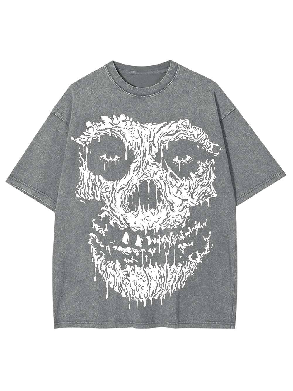 Dissolving Skull Washed Tshirt