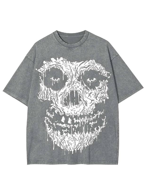Dissolving Skull Washed Tshirt