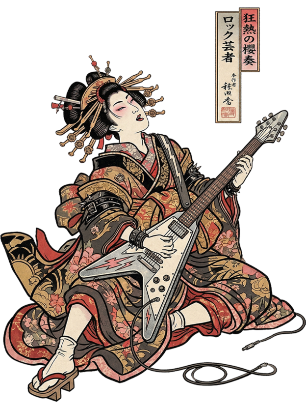 Geisha Riot Washed Tshirt