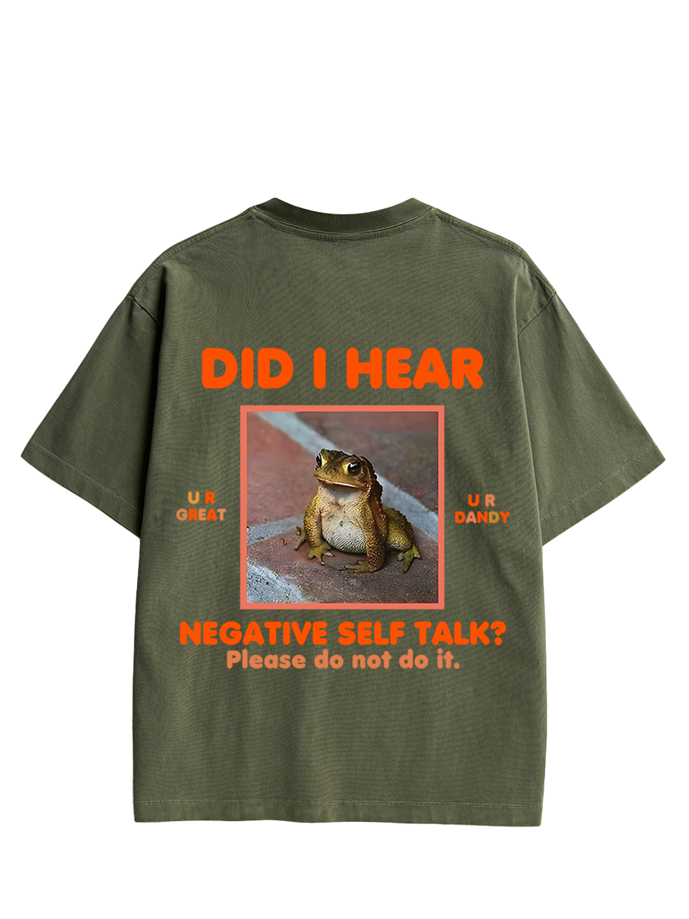 Frog Therapist Double Sided Print Washed TShirt
