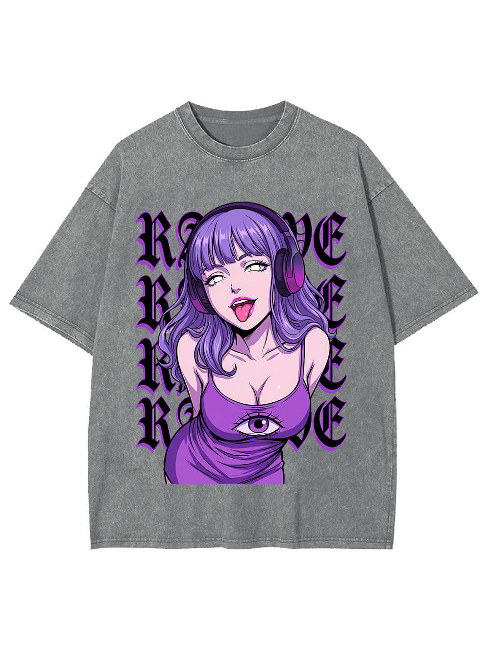 Cyber Raver Third Eye Washed Tshirt