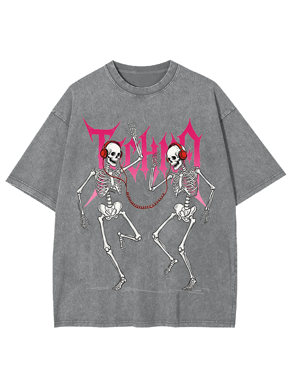 Techno Till Death Washed Tshirt