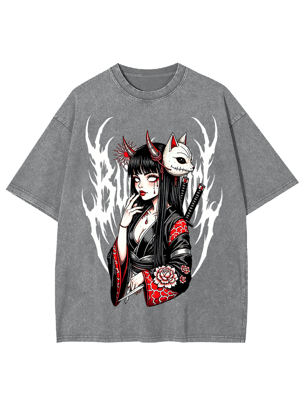 Fox Mask Enchantress Washed Tshirt