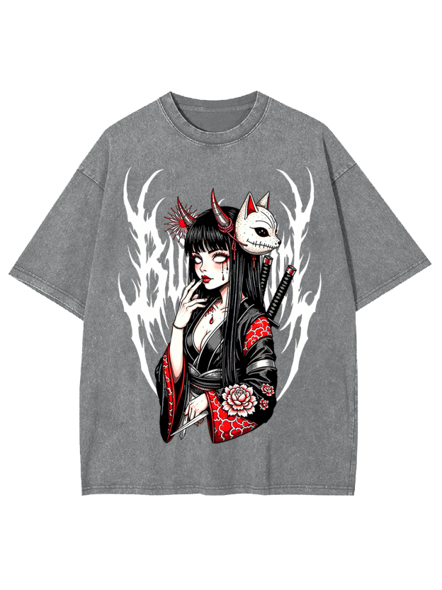 Fox Mask Enchantress Washed Tshirt