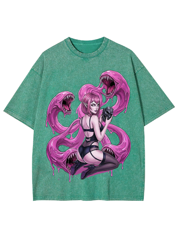 Neon Succubus & Dark Siren Washed Tshirt