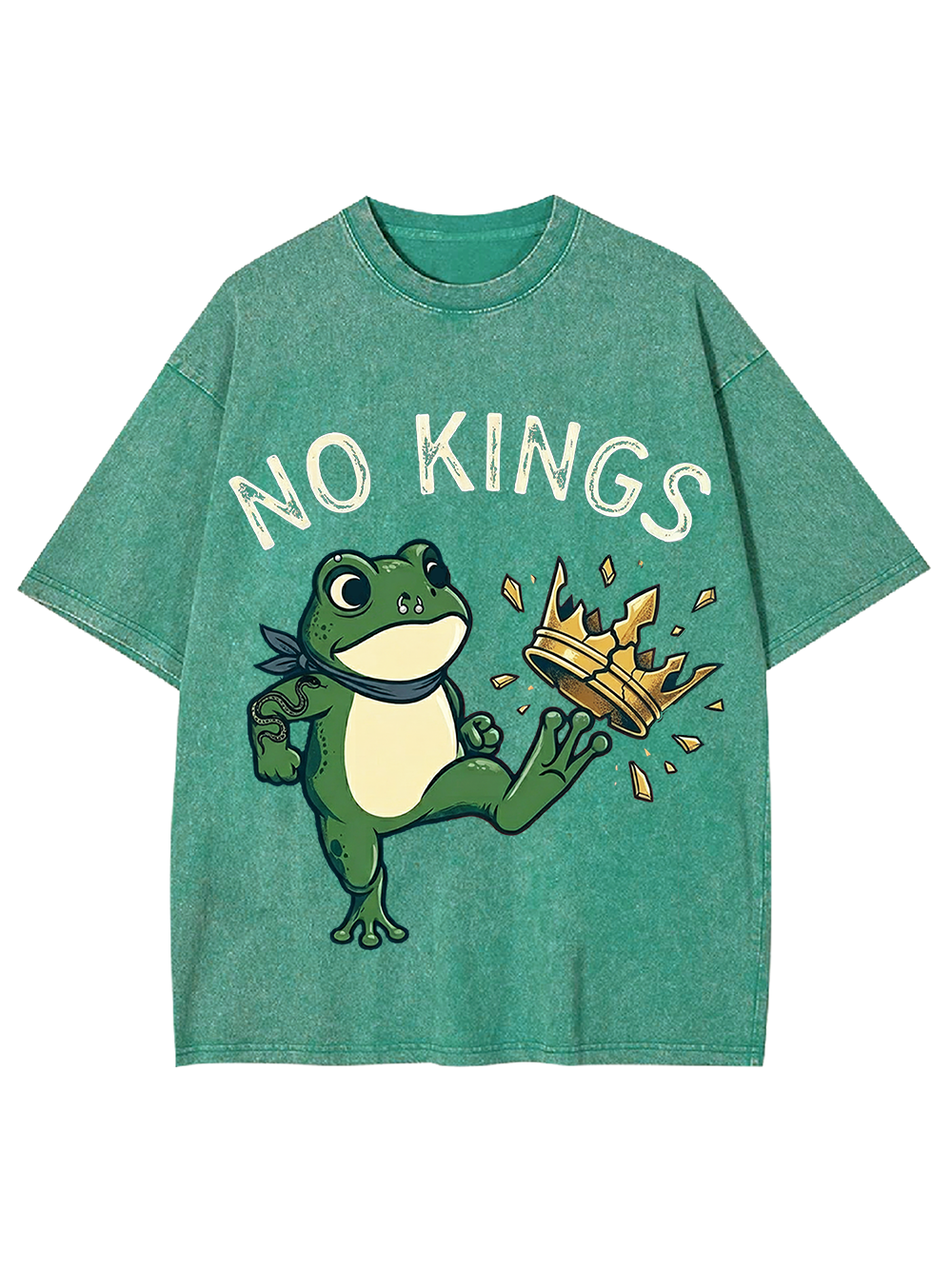 Frog Against the Crown Washed Tshirt