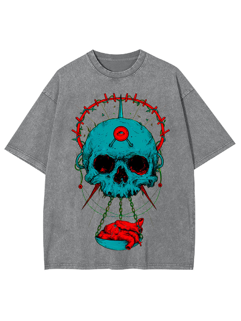 HEART OF THE SKULL WASHED TSHIRT
