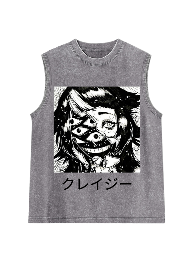 Monster Grin Washed Tank Top