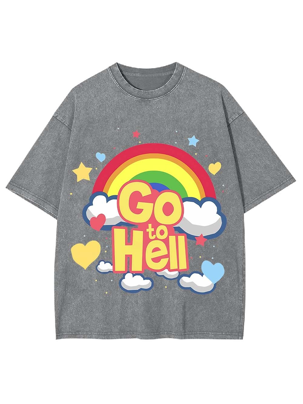 GO TO HELL WASHED TSHIRT