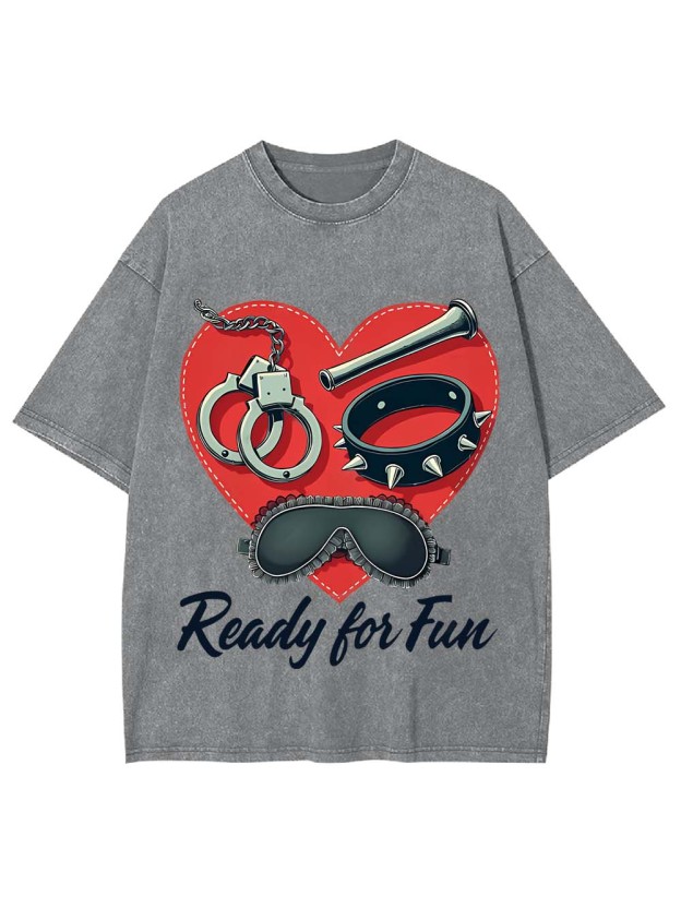 Ready For Fun Washed Tshirt